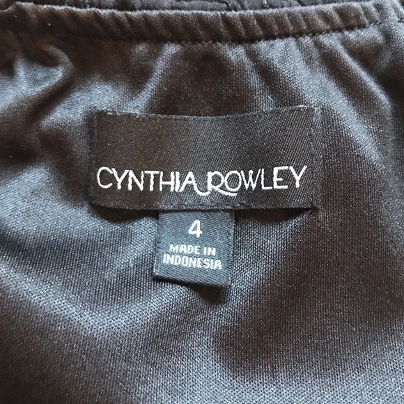 CYNTHIA ROWLEY SIZE 4 BLACK & WHITE ONE PIECE JUMPSUIT ROMPER - Picture 5 of 5